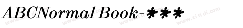 ABCNormal Book字体转换 ABCNormal Book字体转换